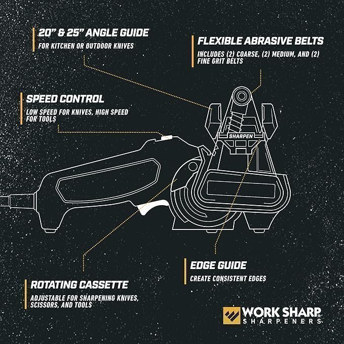 Work Sharp MK2 Professional Electric Knife and Tool Sharpener – Adjustable Tool and Knife Sharpening System - Image 4