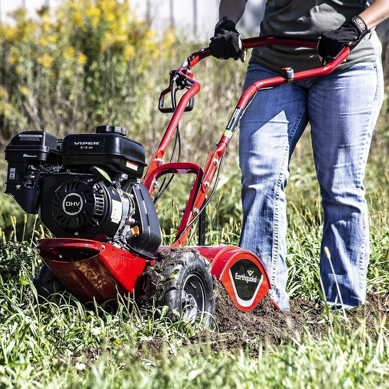 Earthquake® 33970 Victory™ Rear Tine Tiller, Powerful 212cc 4-Cycle Viper™ Engine - Image 12