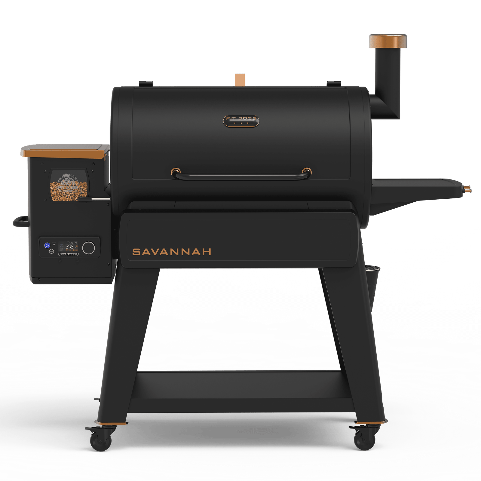 Pit Boss Pellet Smoker, Savannah 1500 Square Inch Wood Fired Pellet Grill, Onyx Series