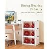OlarHike 144QT Lockable Storage Bins with Lids – Folding Storage Cabinet with Doors and Wheels, Collapsible Plastic Box for Closets, Office, Stackable Organizer and Containers, Gifts, 3 Pack Cubes - Image 5