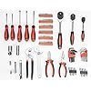 CARTMAN 205 Piece Ratchet Wrench Tool Set 1/4″ & 3/8″ & 1/2″ Drive with SAE/Metric Sockets Kit in Plastic Toolbox - Image 2