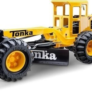 Tonka Steel Classics Road Grader – Made with Steel & Sturdy Plastic, Yellow Toy Construction Truck, Boys and Girls, Kids, Toddlers, Ages 3+