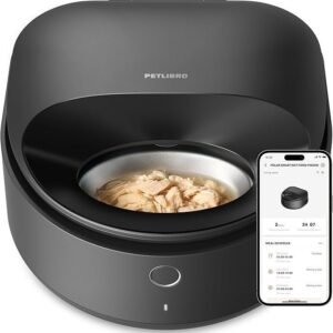 PETLIBRO Automatic Cat Feeder Wet Food with 2024 V1 Version Stainless Steel Bowl, Refrigerated 3 Fresh Meals for 3 Days, App-Controlled Pet Food Dispenser, Easy to Clean