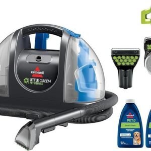 Bissell Little Green Pet Deluxe Portable Carpet Cleaner and Car/Auto Detailer, 3353, Gray/Blue