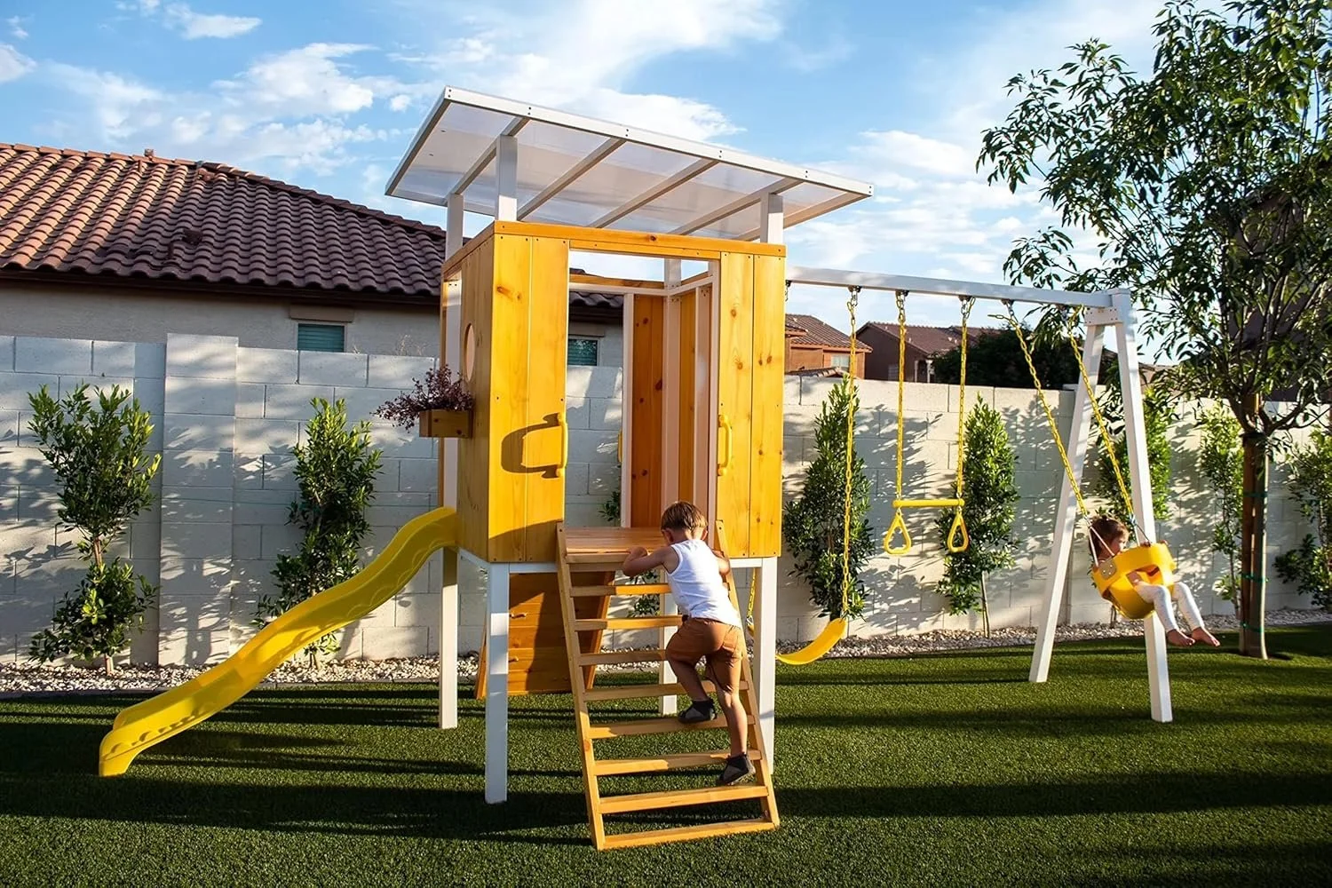 Avenlur Forest Modern Backyard Outdoor Swing Set - Image 3